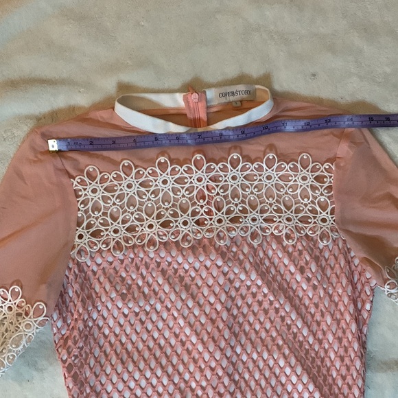 Pink mesh mini dress - Picture 6 of 9